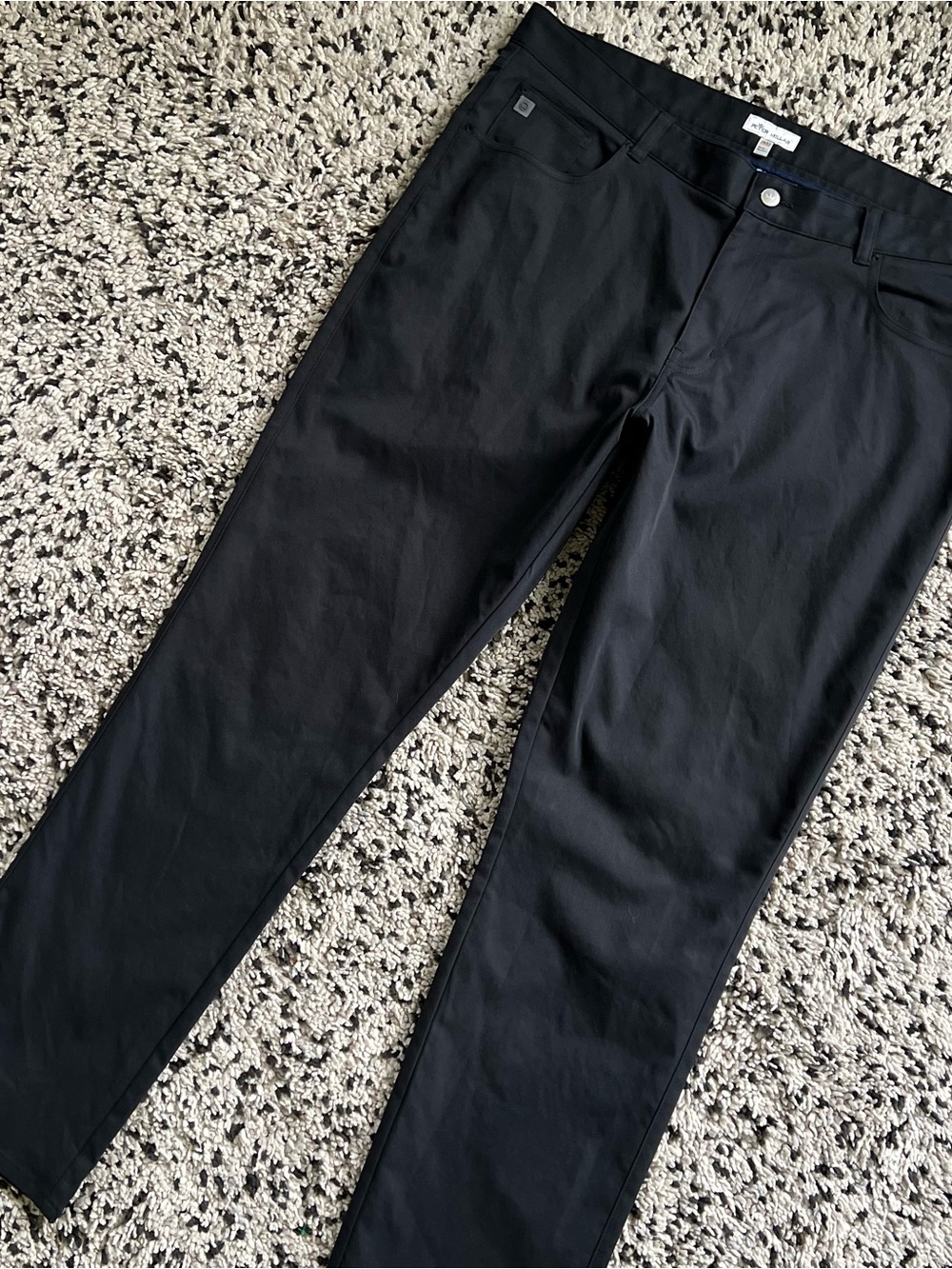 Peter Millar Golf Performance Pants Black EB66 5-Pocket ME0EB66FB Men’s 38x32 - Picture 3 of 13